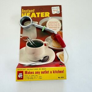 Vintage Instant Immersion Heater Kitchen King No.820‎ Travel Water Heater NOS